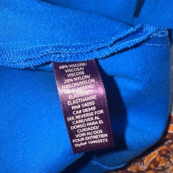 Rachel Roy Royal Above The Knee Blue Dress w cutout Back Size 8 - Picture 8 of 8